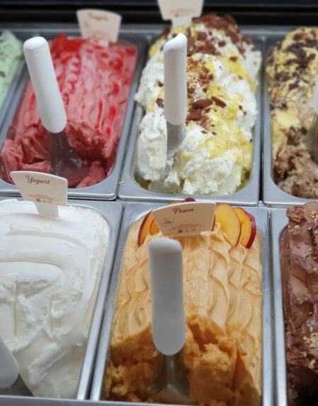 variety of ice creams